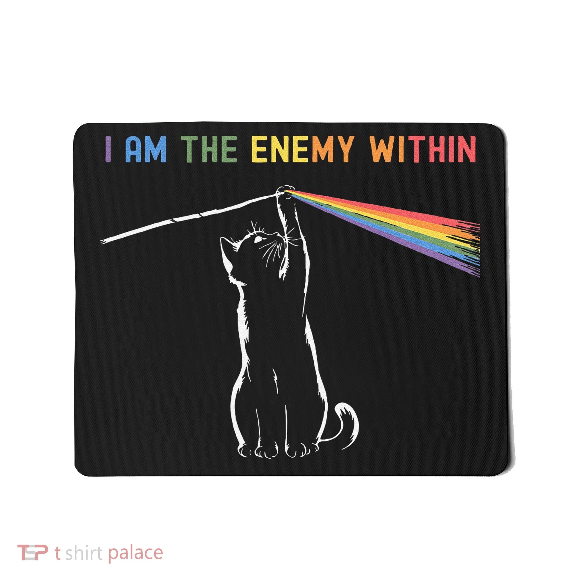 I Am The Enemy Within Kamala Harris Cat Lady Brighter Future Mousepad