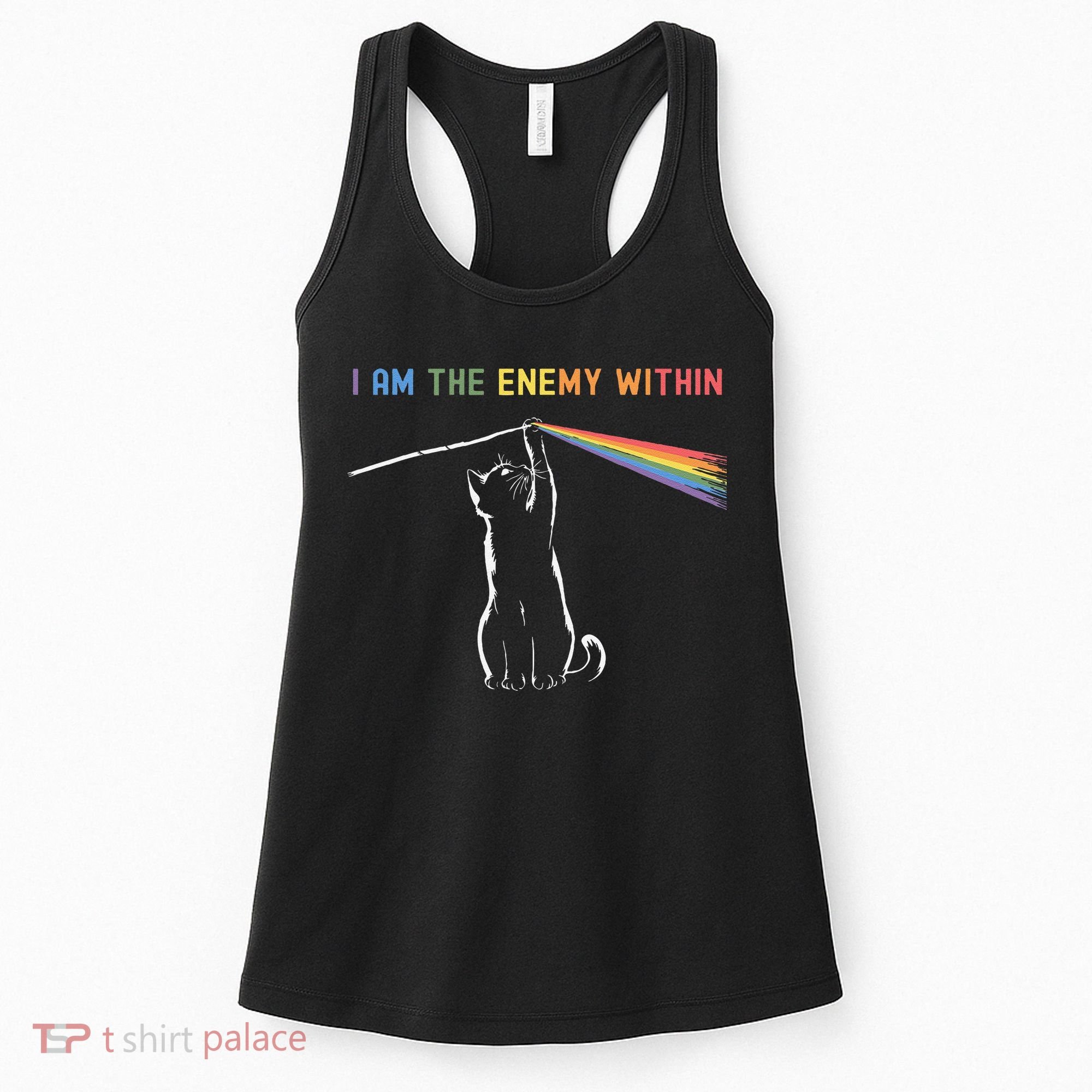 I Am The Enemy Within Kamala Harris Cat Lady Brighter Future Women's Tank Top