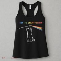I Am The Enemy Within Kamala Harris Cat Lady Brighter Future Women's Tank Top thumb 3