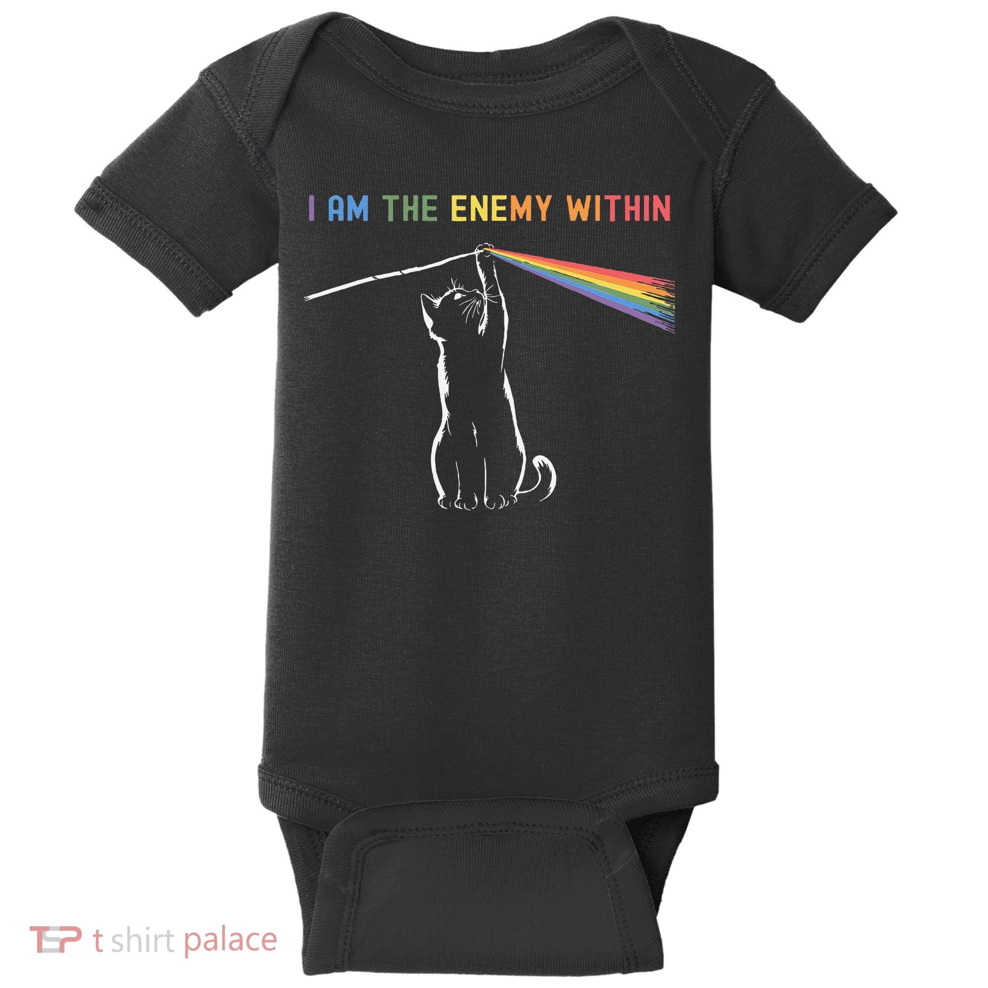 I Am The Enemy Within Kamala Harris Cat Lady Brighter Future Baby Bodysuit