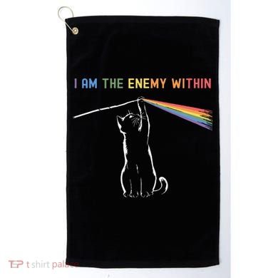 I Am The Enemy Within Kamala Harris Cat Lady Brighter Future Golf Towel