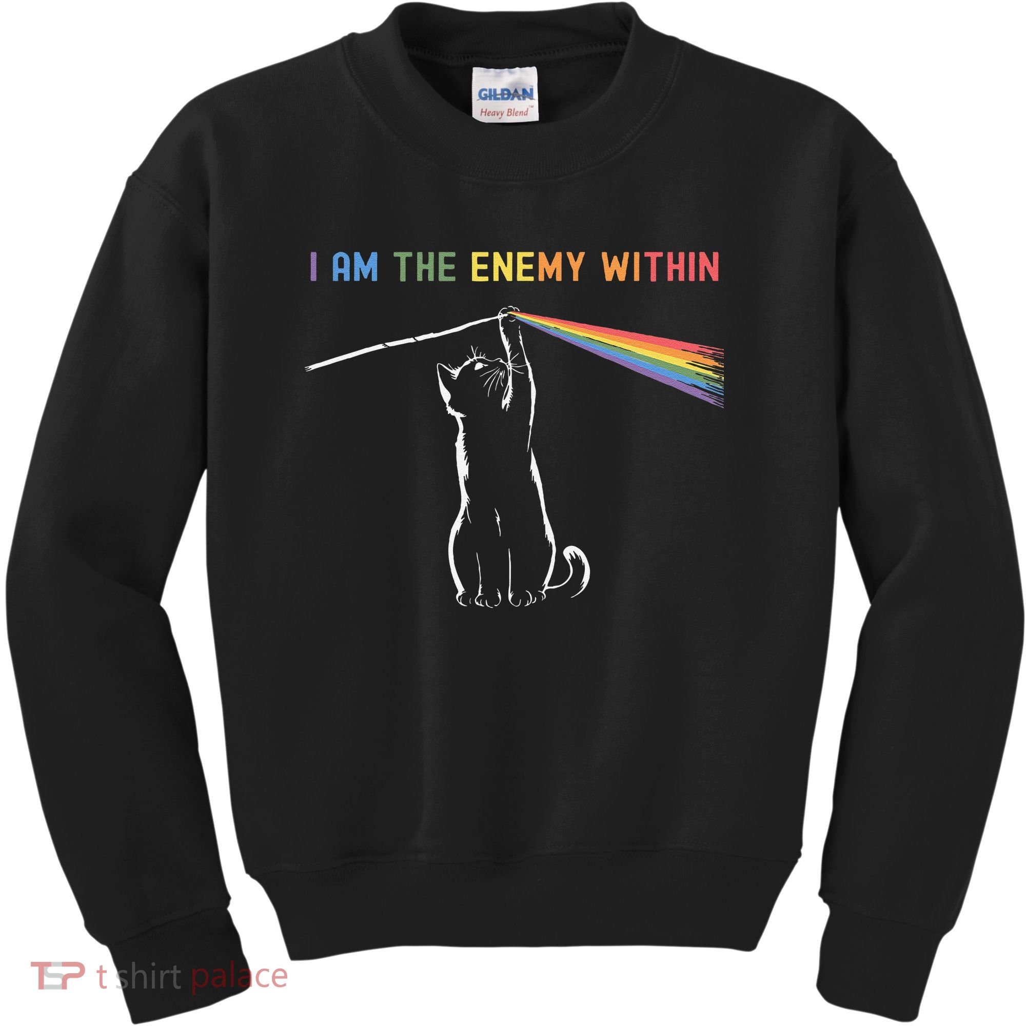 I Am The Enemy Within Kamala Harris Cat Lady Brighter Future Kids Sweatshirt