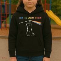I Am The Enemy Within Kamala Harris Cat Lady Brighter Future Kids Hoodie thumb 3