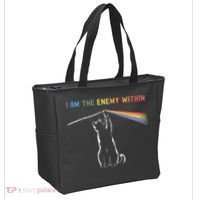 I Am The Enemy Within Kamala Harris Cat Lady Brighter Future Tote Bag thumb 2