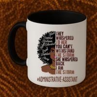 I Am The Storm Administrative Assistant African Gift Coffee Mug thumb 2