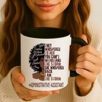 I Am The Storm Administrative Assistant African Gift Coffee Mug thumb 3
