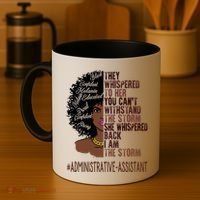 I Am The Storm Administrative Assistant African Gift Coffee Mug thumb 4