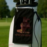I Am The Storm Administrative Assistant African Gift Golf Towel thumb 2