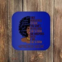 I Am The Storm Administrative Assistant African Gift Coaster thumb 0