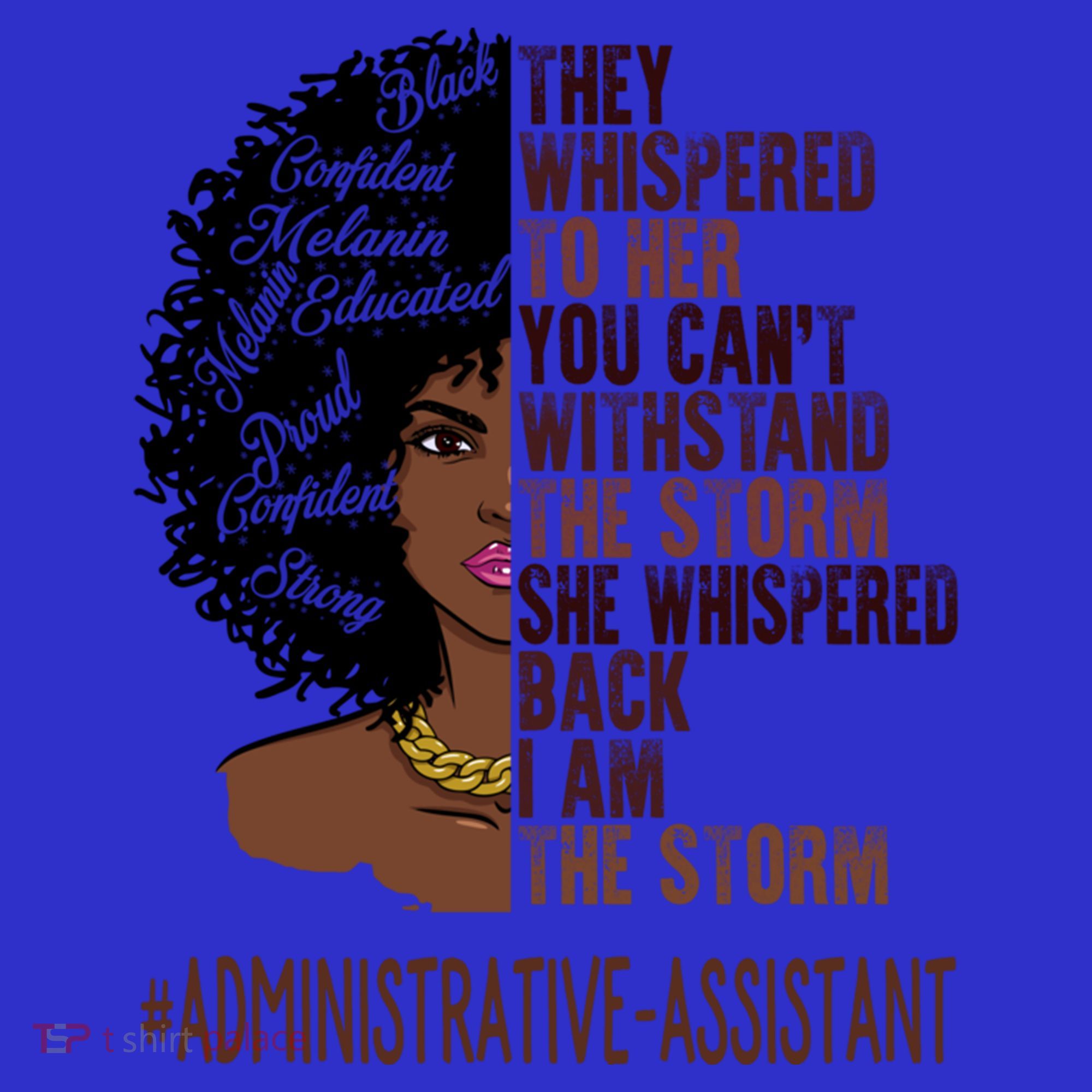 I Am The Storm Administrative Assistant African Gift Coaster
