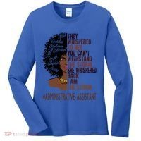 I Am The Storm Administrative Assistant African Gift Women's Long Sleeve Shirt thumb 0