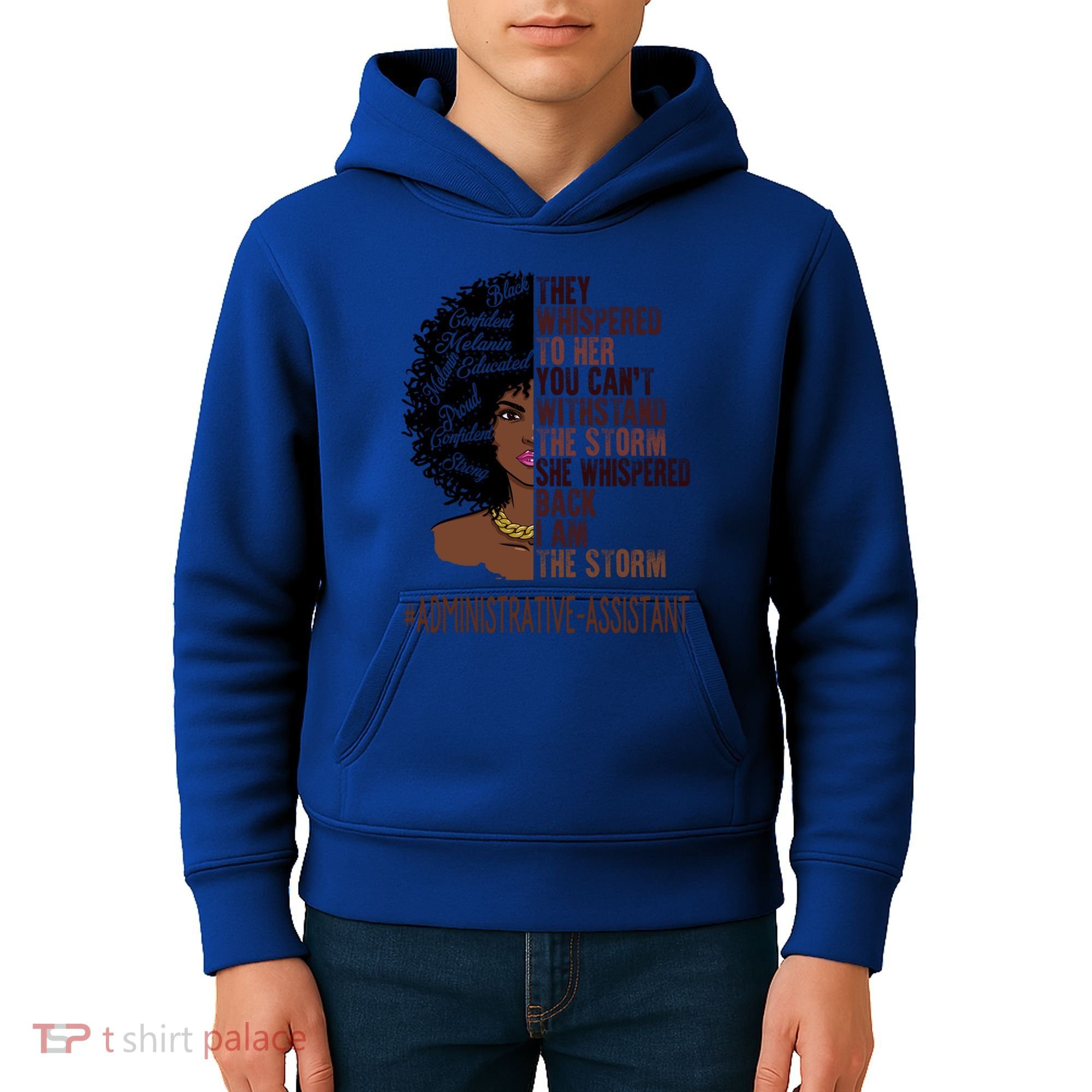 I Am The Storm Administrative Assistant African Gift Kids Hoodie