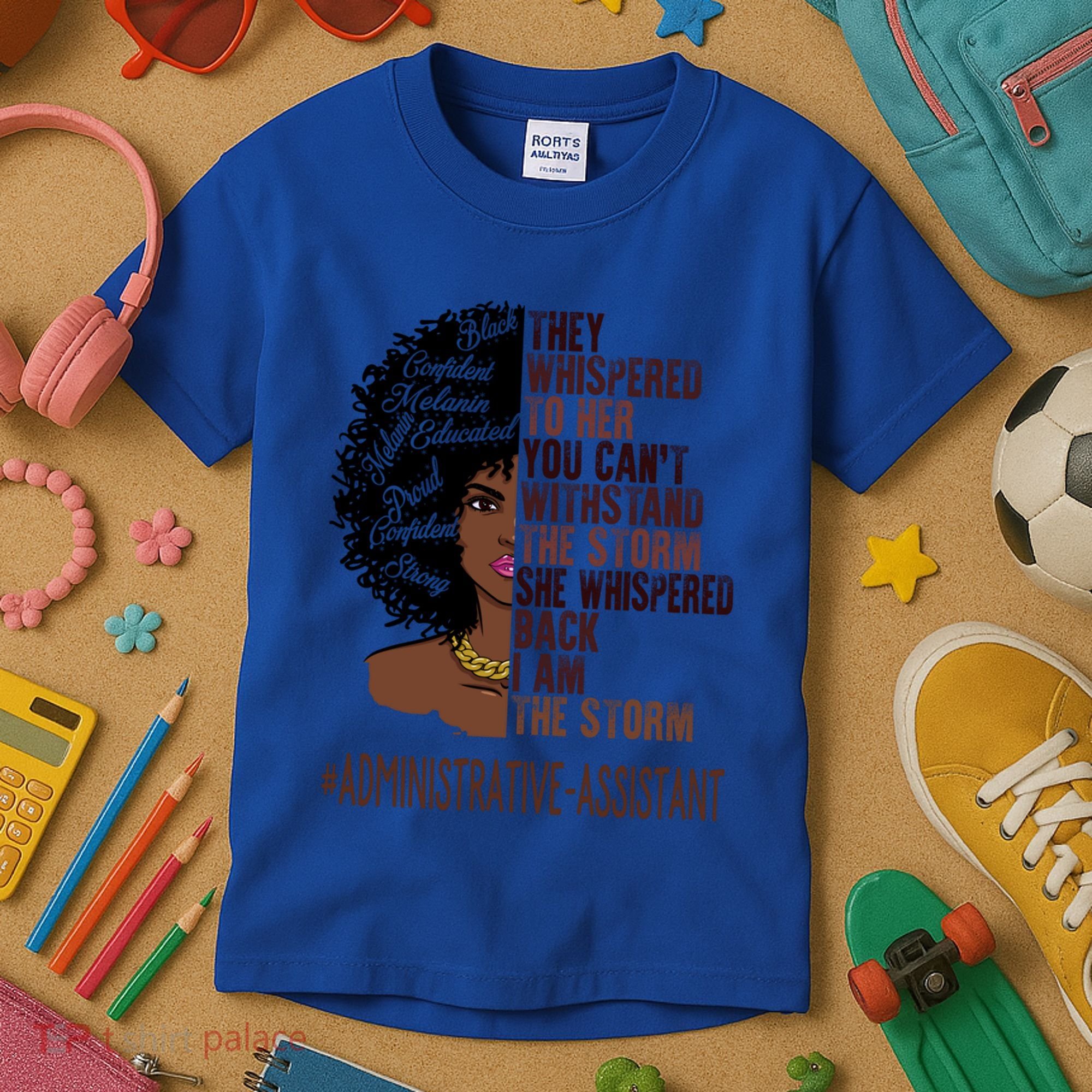 I Am The Storm Administrative Assistant African Gift Kids T-Shirt