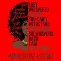 I Am The Storm Administrative Assistant African Gift Santa Hat thumb 1