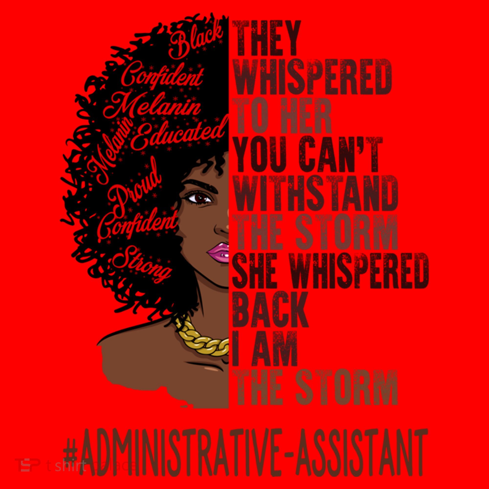 I Am The Storm Administrative Assistant African Gift Santa Hat
