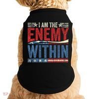 I Am The Enemy Within Pun Doggie Tank thumb 0