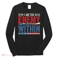I Am The Enemy Within Pun Long Sleeve Shirt thumb 0