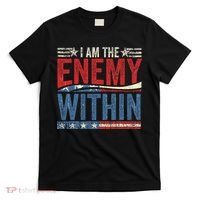 I Am The Enemy Within Pun T-Shirt thumb 0