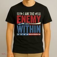 I Am The Enemy Within Pun T-Shirt thumb 3