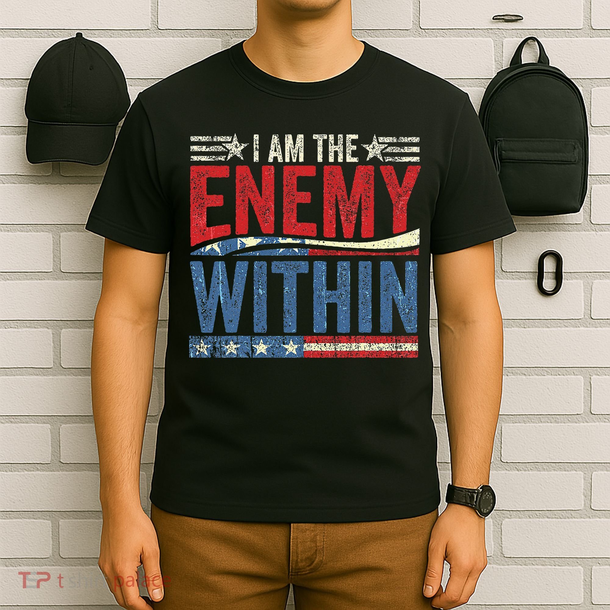 I Am The Enemy Within Pun T-Shirt