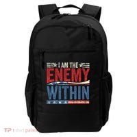 I Am The Enemy Within Pun Backpack thumb 0