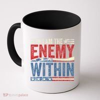 I Am The Enemy Within Pun Coffee Mug thumb 0