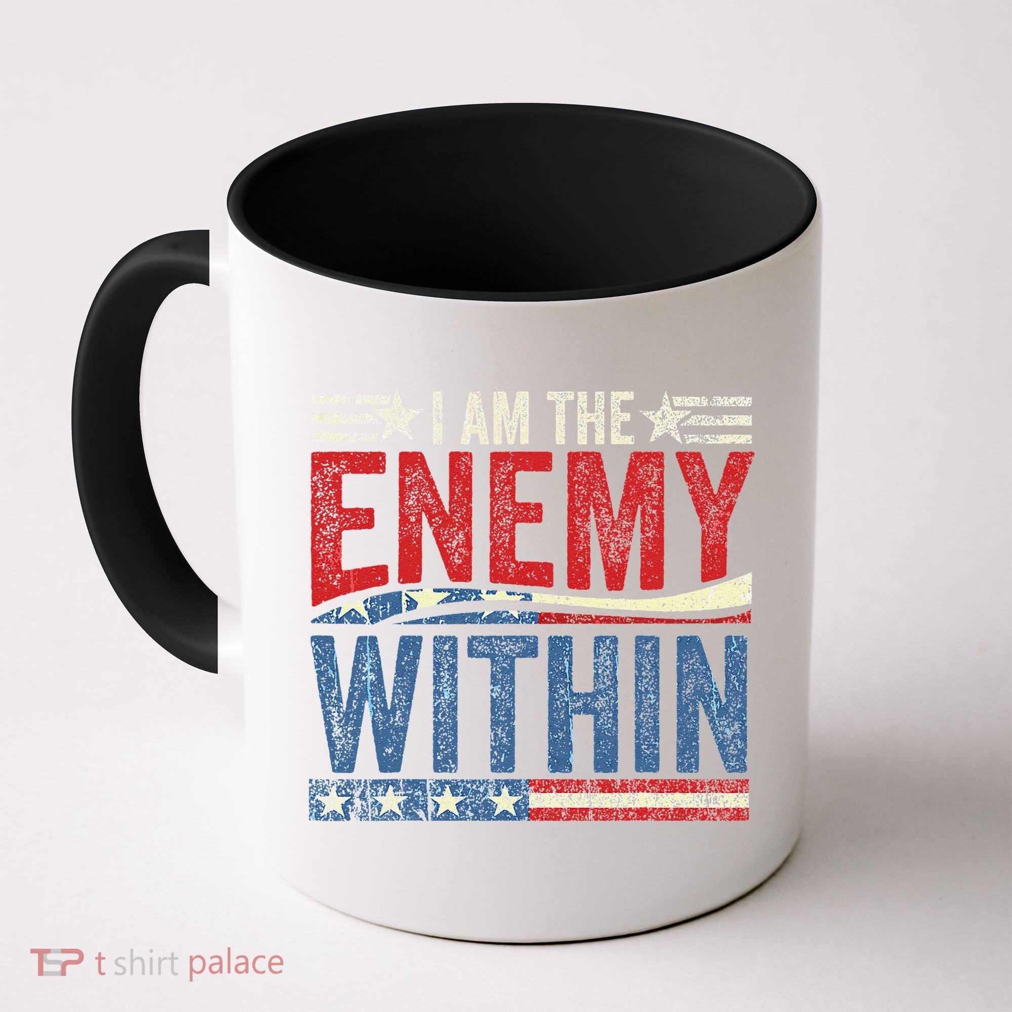 I Am The Enemy Within Pun Coffee Mug