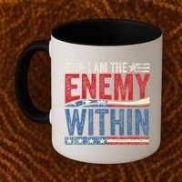 I Am The Enemy Within Pun Coffee Mug thumb 2