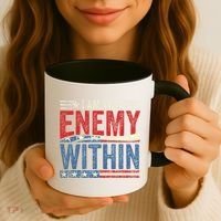 I Am The Enemy Within Pun Coffee Mug thumb 3