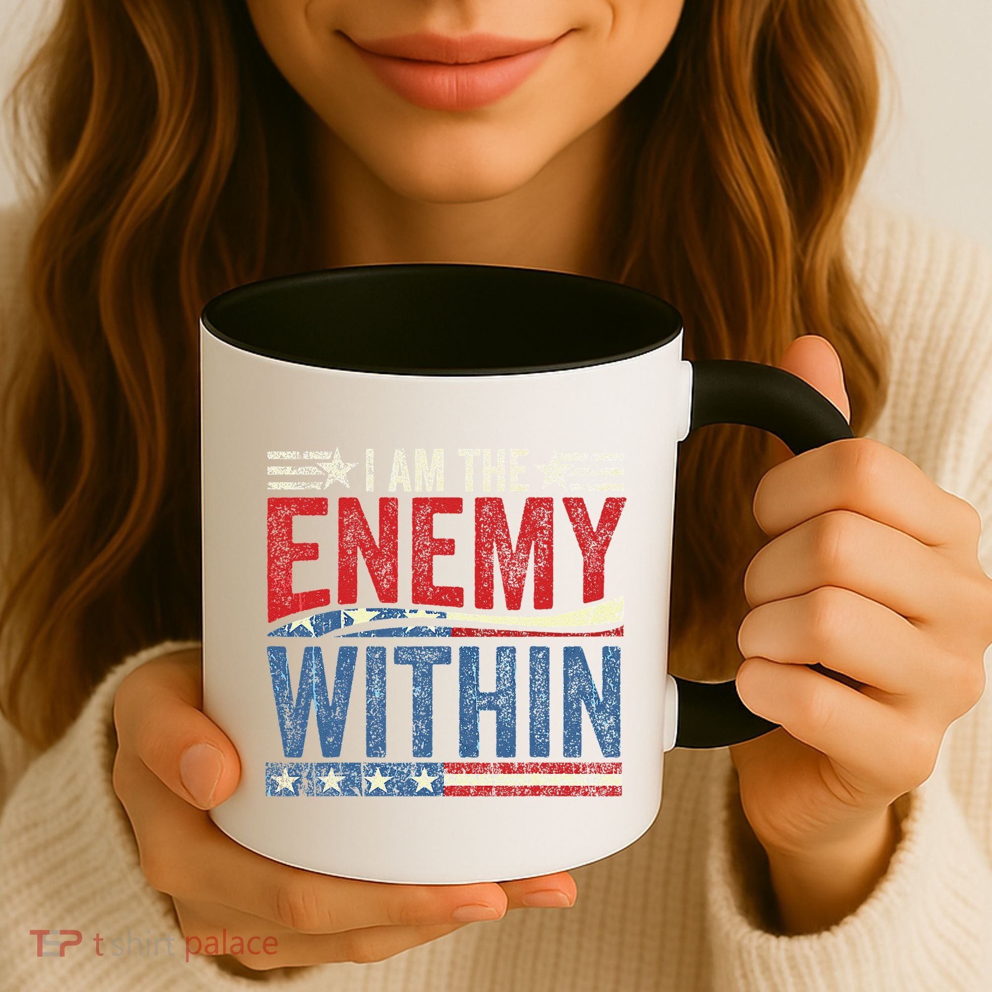 I Am The Enemy Within Pun Coffee Mug