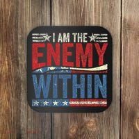I Am The Enemy Within Pun Coaster thumb 0
