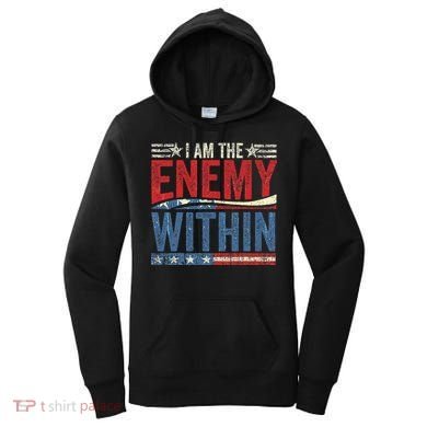I Am The Enemy Within Pun Women's Hoodie