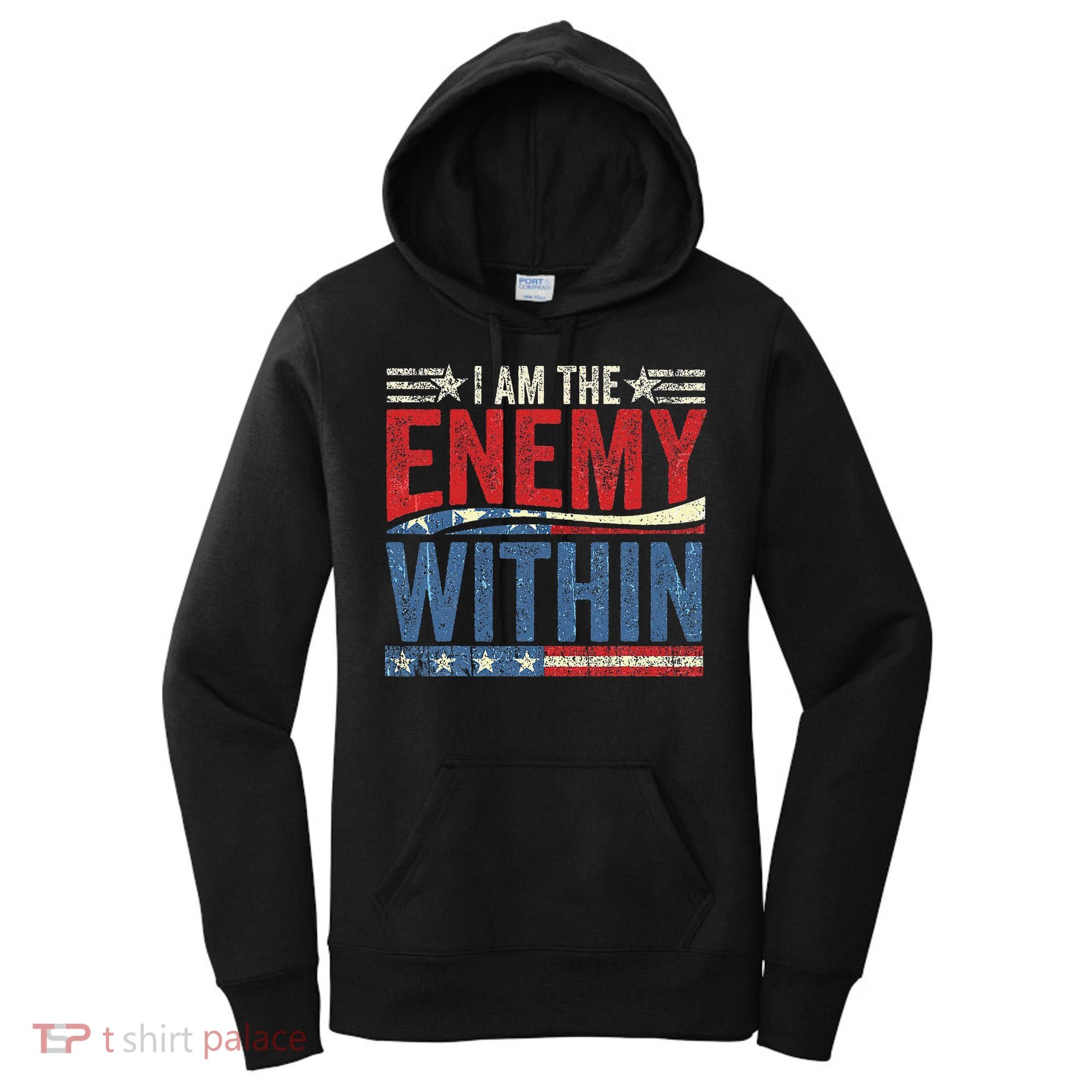 I Am The Enemy Within Pun Women's Hoodie