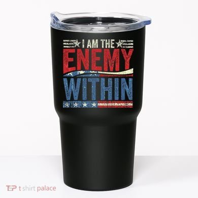 I Am The Enemy Within Pun Tumbler