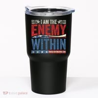 I Am The Enemy Within Pun Tumbler thumb 0