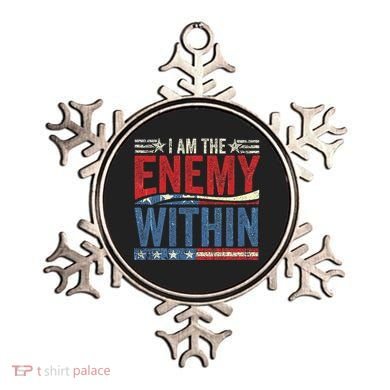 I Am The Enemy Within Pun Ornament