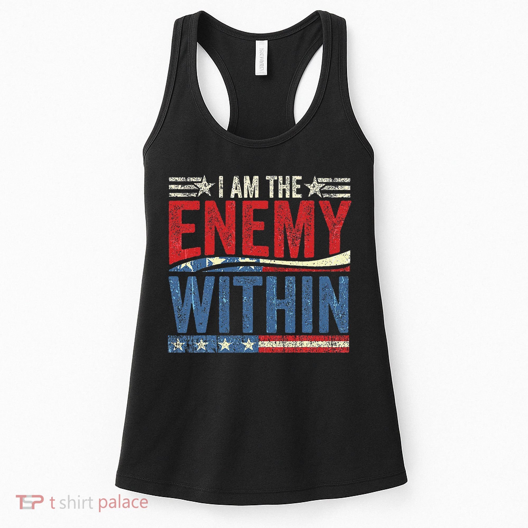 I Am The Enemy Within Pun Women's Tank Top