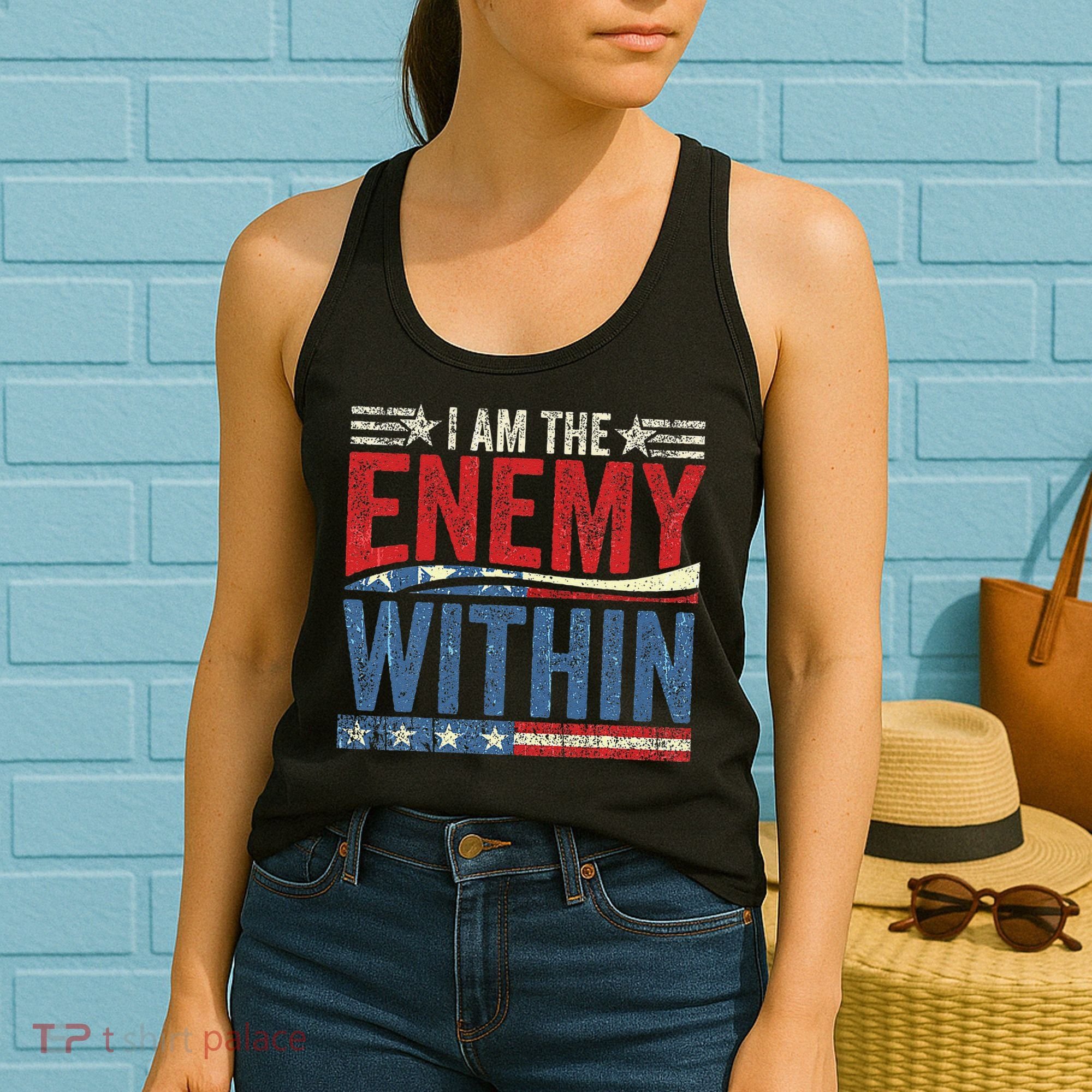I Am The Enemy Within Pun Women's Tank Top