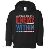 I Am The Enemy Within Pun Toddler Hoodie thumb 0