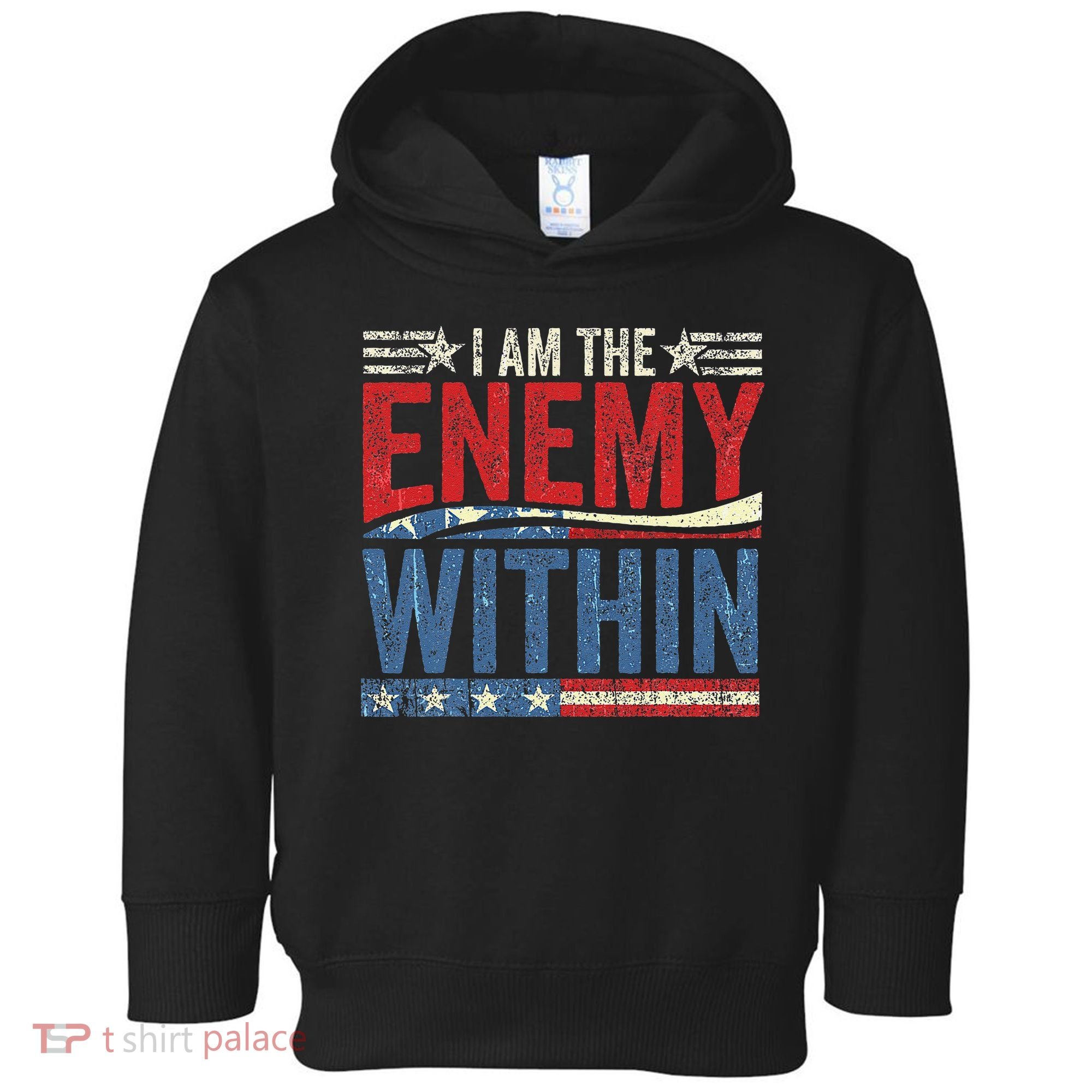 I Am The Enemy Within Pun Toddler Hoodie