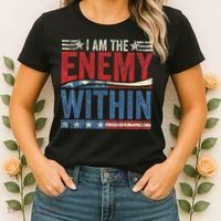 I Am The Enemy Within Pun Women's T-Shirt thumb 2