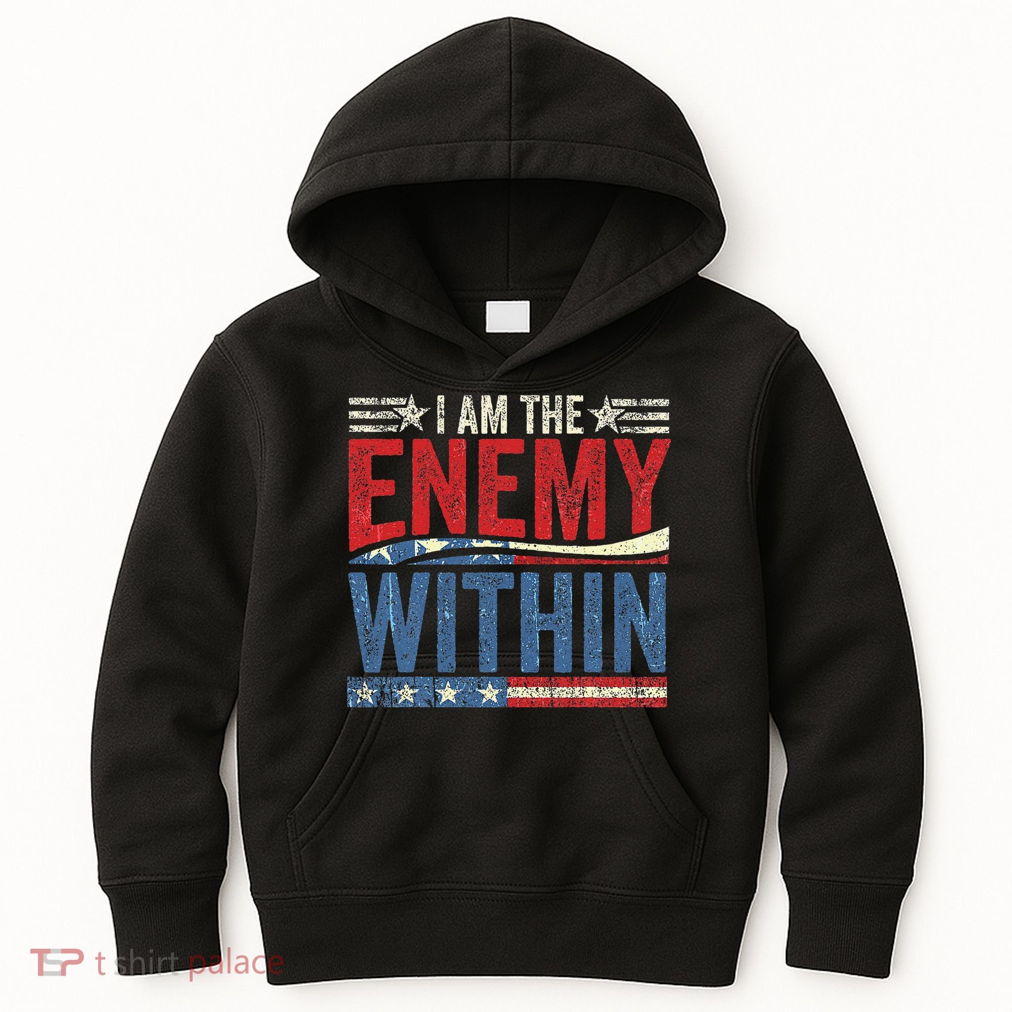 I Am The Enemy Within Pun Kids Hoodie