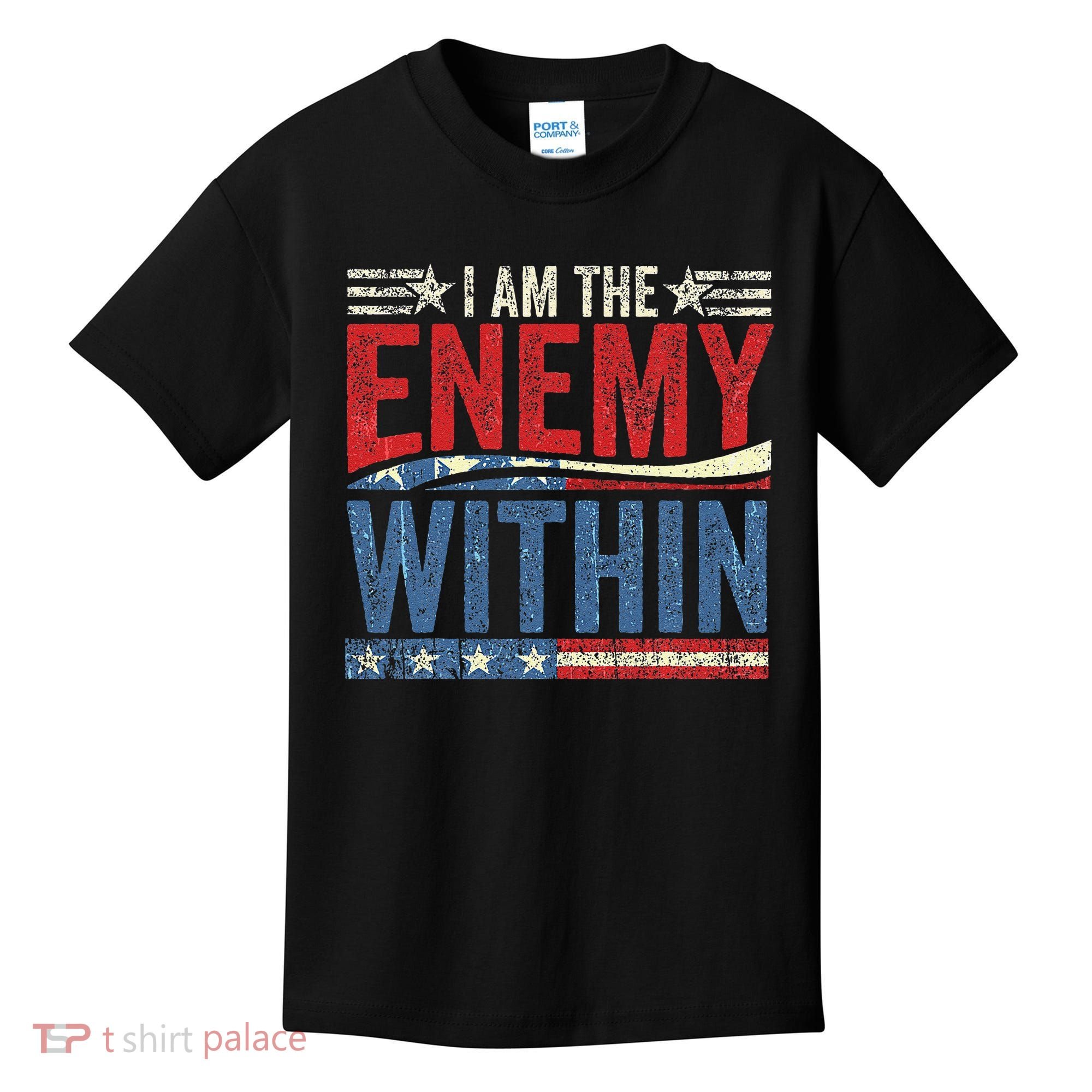 I Am The Enemy Within Pun Kids T-Shirt