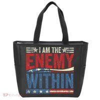 I Am The Enemy Within Pun Tote Bag thumb 0