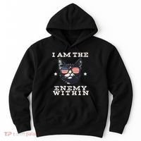 I Am The Enemy Within American Cat Hoodie thumb 0