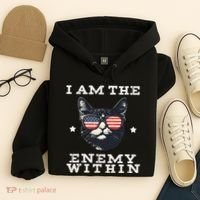 I Am The Enemy Within American Cat Hoodie thumb 4