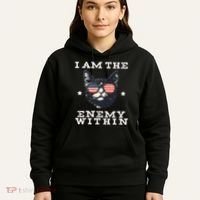 I Am The Enemy Within American Cat Hoodie thumb 5