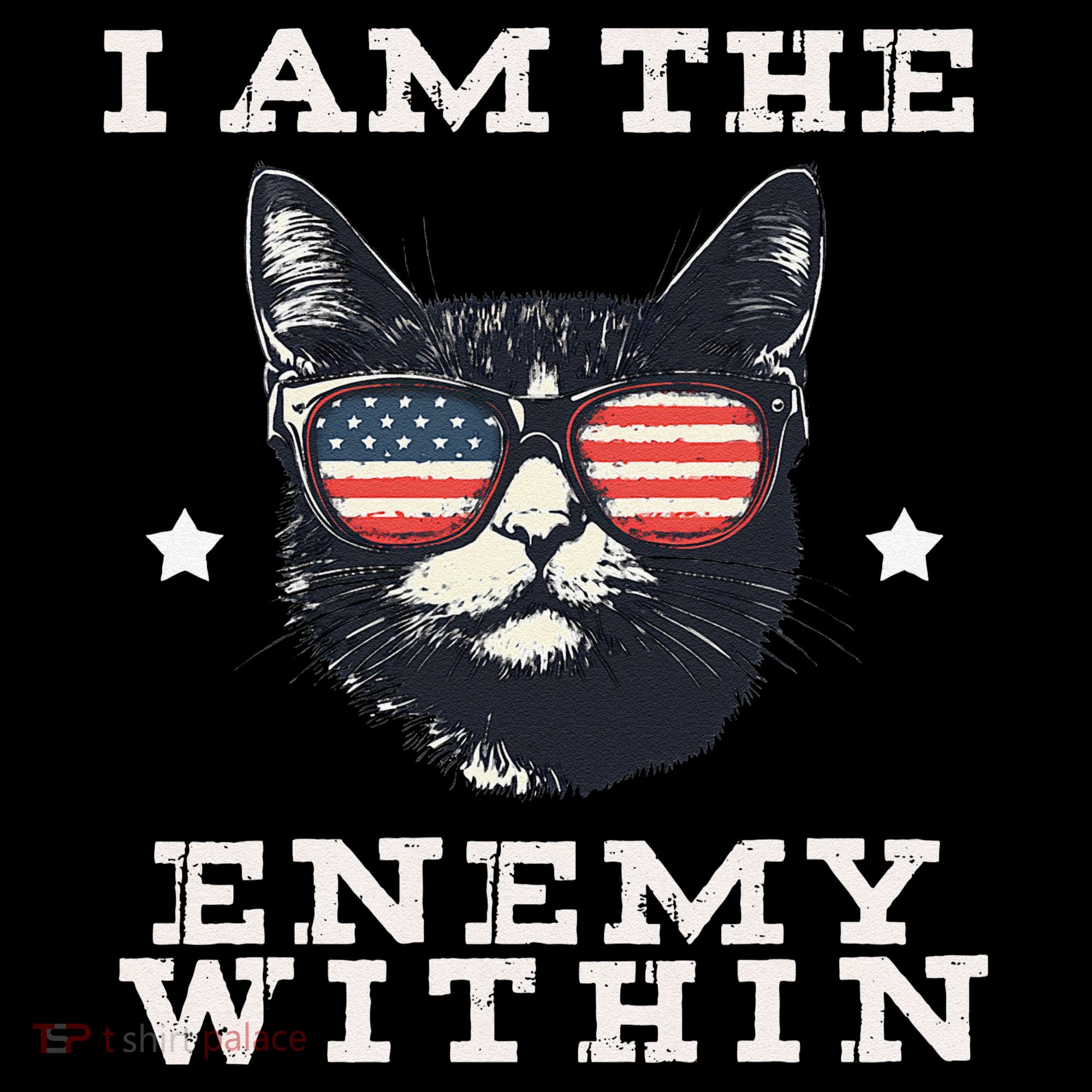 I Am The Enemy Within American Cat Hoodie