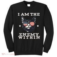 I Am The Enemy Within American Cat Sweatshirt thumb 0