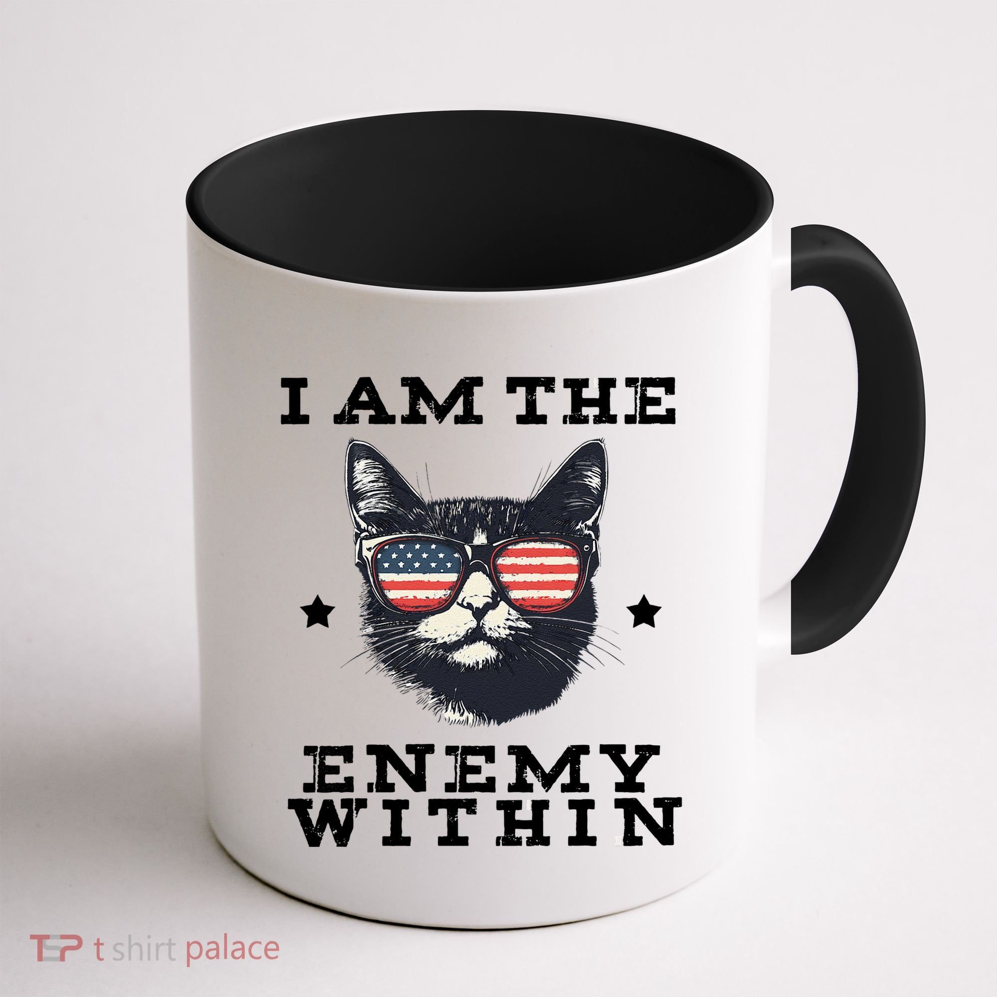 I Am The Enemy Within American Cat Coffee Mug